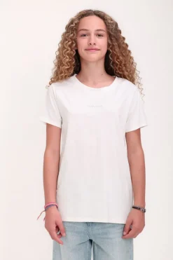 Teddy Smith T-shirt col rond T-LILY MC JR MIDDLE WHITE Online