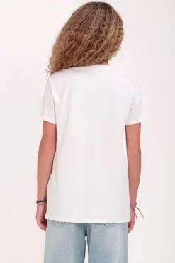 Teddy Smith T-shirt col rond T-LILY MC JR MIDDLE WHITE Online