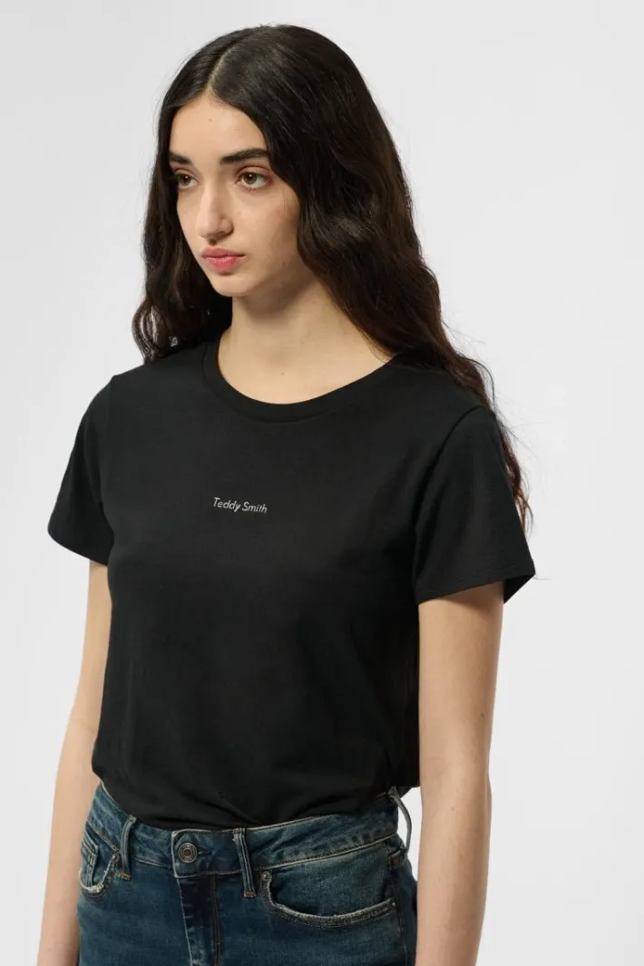 Teddy Smith T-shirt col rond T-RIBELLE MC NOIR Shop