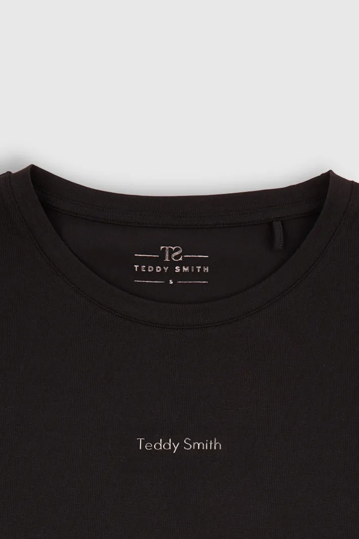 Teddy Smith T-shirt col rond T-RIBELLE MC NOIR Shop