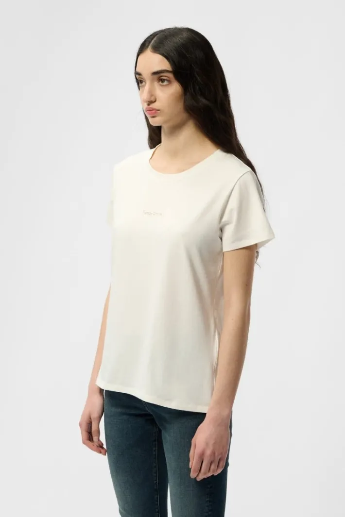 Teddy Smith T-shirt col rond T-RIBELLE MC MIDDLE WHITE MIDDLEWHITE Online