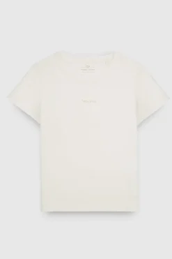 Teddy Smith T-shirt col rond T-RIBELLE MC MIDDLE WHITE MIDDLEWHITE Online