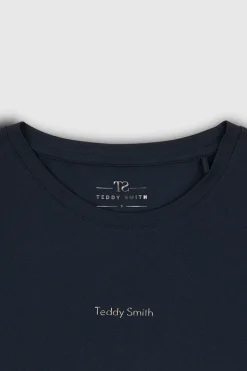 Teddy Smith T-shirt col rond T-RIBELLE MC TOTAL NAVY TOTALNAVY Store