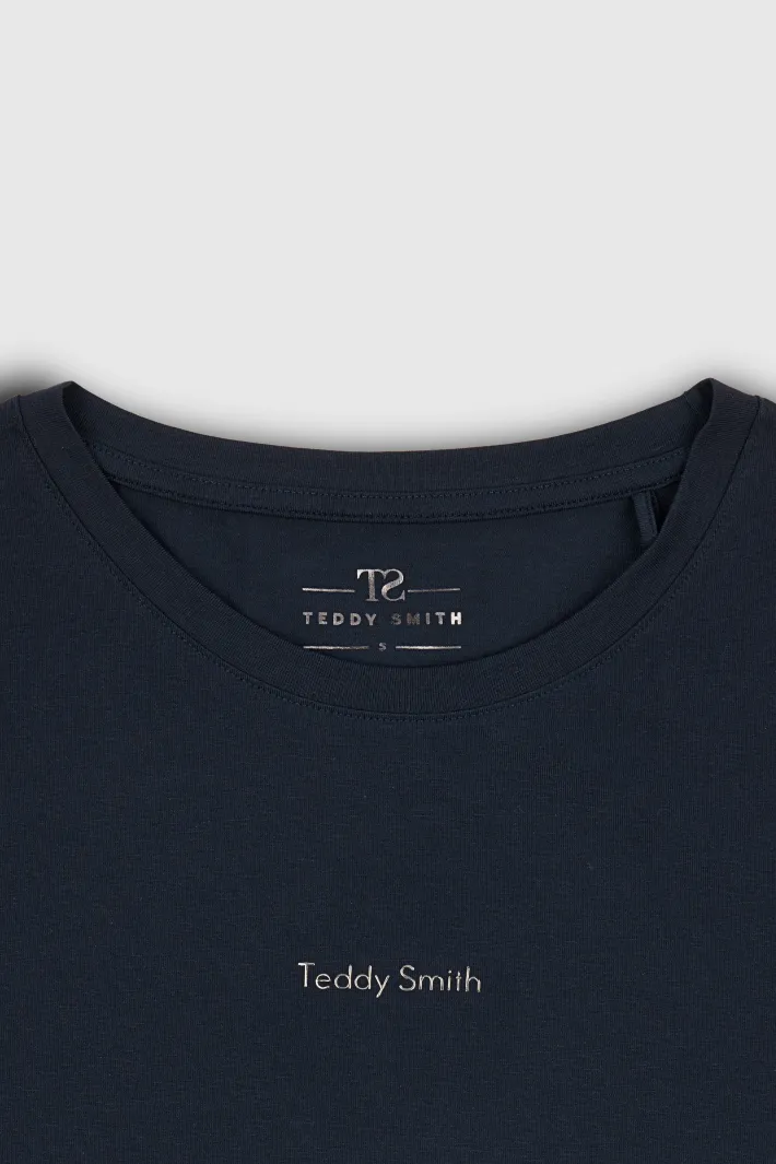Teddy Smith T-shirt col rond T-RIBELLE MC TOTAL NAVY TOTALNAVY Store