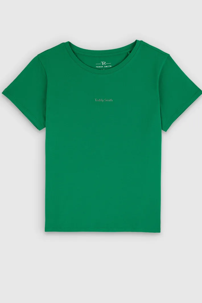 Teddy Smith T-shirt col rond T-RIBELLE MC ELECTRIC GREEN ELECTRICGREEN Online
