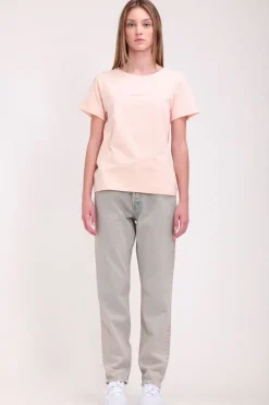 Teddy Smith T-shirt col rond T-RIBELLE MC SWEET PEACH SWEETPEACH New