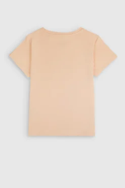 Teddy Smith T-shirt col rond T-RIBELLE MC SWEET PEACH SWEETPEACH New
