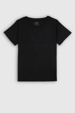 Teddy Smith T-shirt col rond T-SHANIA MC NOIR New