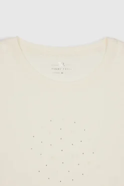 Teddy Smith T-shirt col rond T-SHANIA MC MIDDLE WHITE MIDDLEWHITE Flash Sale