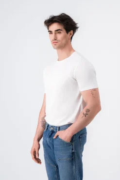 Teddy Smith T-shirt col rond T-SOY MC BLANC Sale