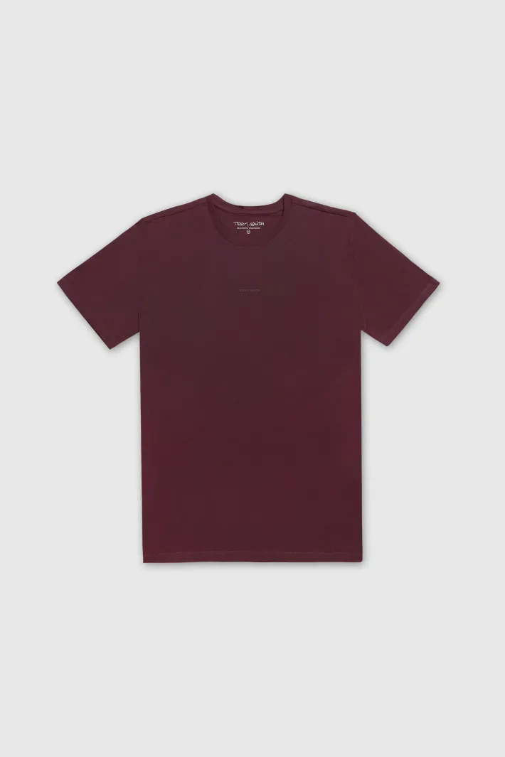 Teddy Smith T-shirt col rond T-SOY MC DARK WINE DARKWINE Discount