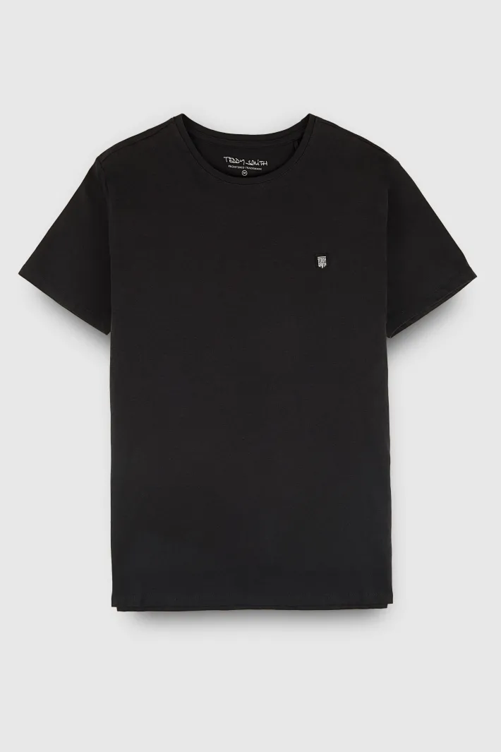 Teddy Smith T-shirt col rond T-TAHO CHARBON Flash Sale