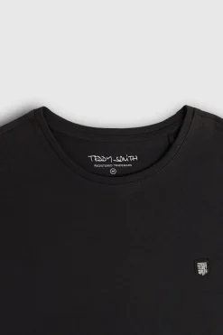 Teddy Smith T-shirt col rond T-TAHO CHARBON Flash Sale