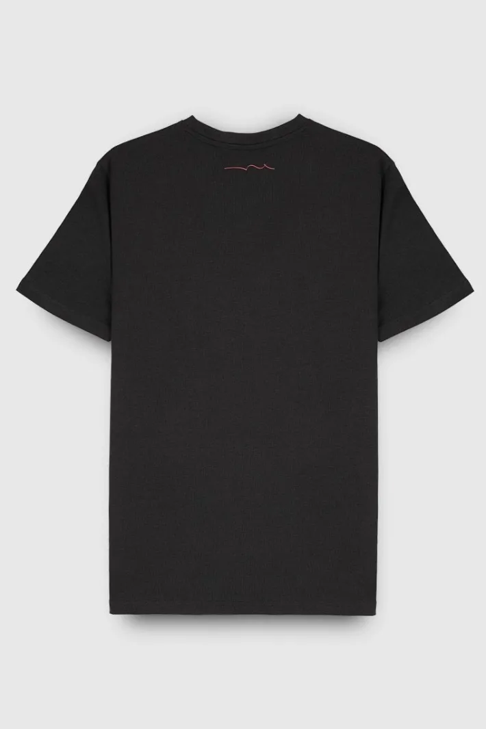 Teddy Smith T-shirt col V manches courtes TAWAX 2 NOIR Online
