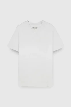 Teddy Smith T-shirt col V manches courtes TAWAX 2 BLANC Hot