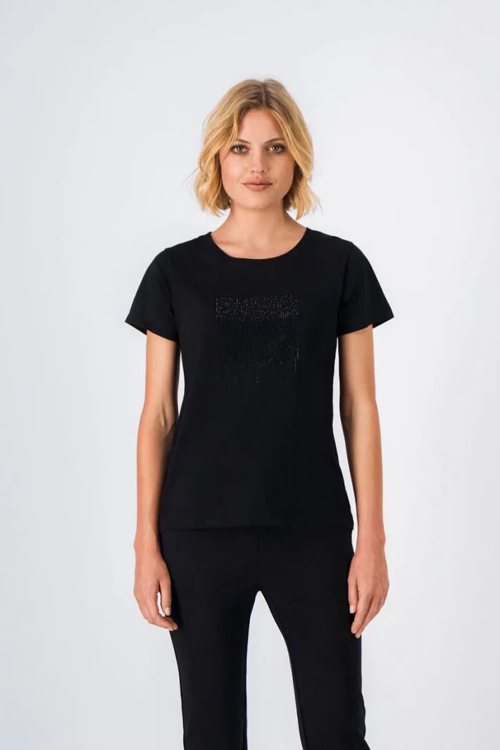 Teddy Smith T-shirt manches courtes SHINE MC NOIR Best