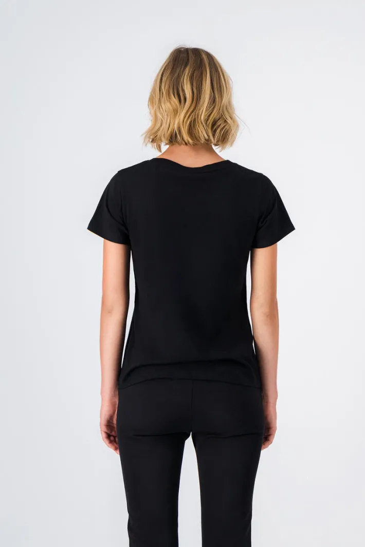 Teddy Smith T-shirt manches courtes SHINE MC NOIR Best