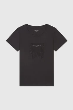 Teddy Smith T-shirt manches courtes SHINE MC NOIR Best