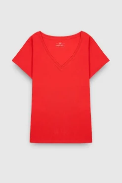 Teddy Smith T-shirt manches courtes T-MIA MC PUR RED PURRED Fashion