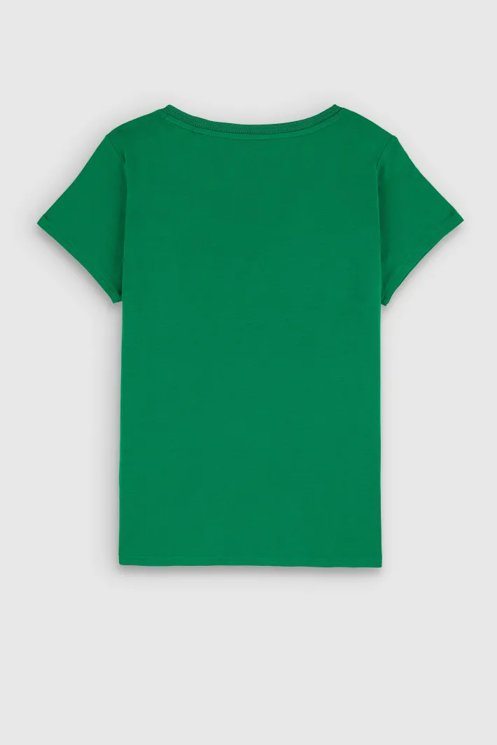 Teddy Smith T-shirt manches courtes T-MIA MC ELECTRIC GREEN ELECTRICGREEN Cheap