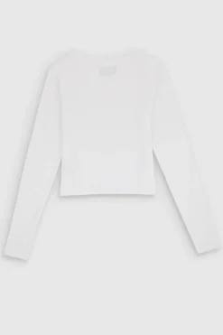 Teddy Smith T-shirt manches longues T-AYA RIB BLANC Best