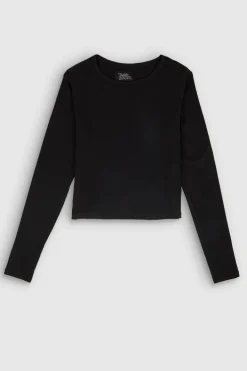 Teddy Smith T-shirt manches longues T-AYA RIB NOIR Sale