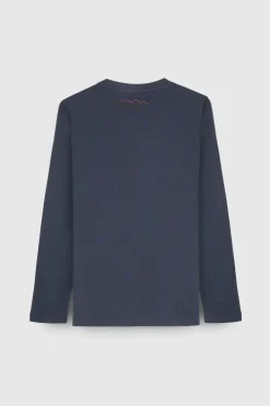 Teddy Smith T-shirt manches longues TICLASS 3 ML JR TOTAL NAVY TOTALNAVY Online