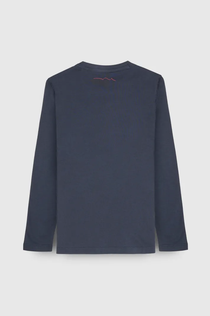 Teddy Smith T-shirt manches longues TICLASS 3 ML JR TOTAL NAVY TOTALNAVY Online
