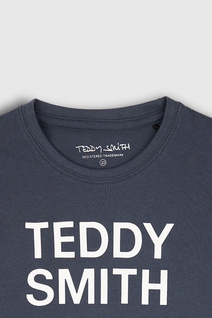 Teddy Smith T-shirt manches longues TICLASS 3 ML JR TOTAL NAVY TOTALNAVY Online