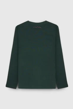 Teddy Smith T-shirt manches longues TICLASS 3 ML JR VERT SCARABE VERTSCARABE Discount