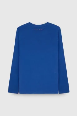 Teddy Smith T-shirt manches longues TICLASS 3 ML JR BLEU GALAXIE BLEUGALAXIE Store