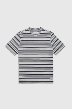 Teddy Smith T-shirt oversize col rond manches courtes T-AROS MC MIDDLE WHITE Hot
