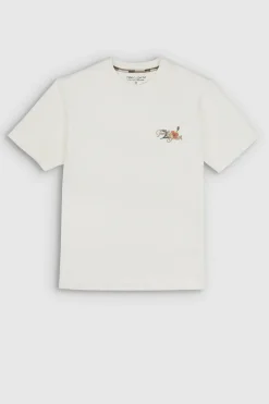 Teddy Smith T-shirt oversize col rond manches courtes T-EDIS MC MIDDLE WHITE MIDDLEWHITE Store