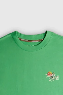 Teddy Smith T-shirt oversize col rond manches courtes T-EDIS MC VERT CITRUS VERTCITRUS Best Sale