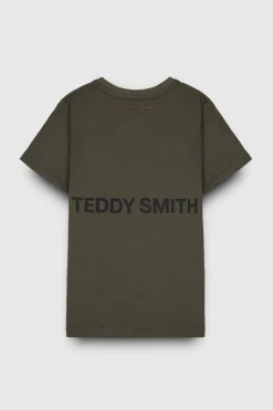 Teddy Smith T-shirt ras-du-cou REQUIRED MC JR KAKI BELUGA KAKIBELUGA New