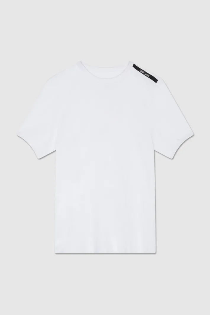 Teddy Smith T-shirt ras-du-cou TUCKERS 2 MC BLANC Best Sale