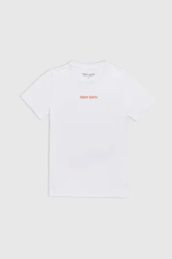 Teddy Smith T-shirt T-CALL MC JR BLANC Sale