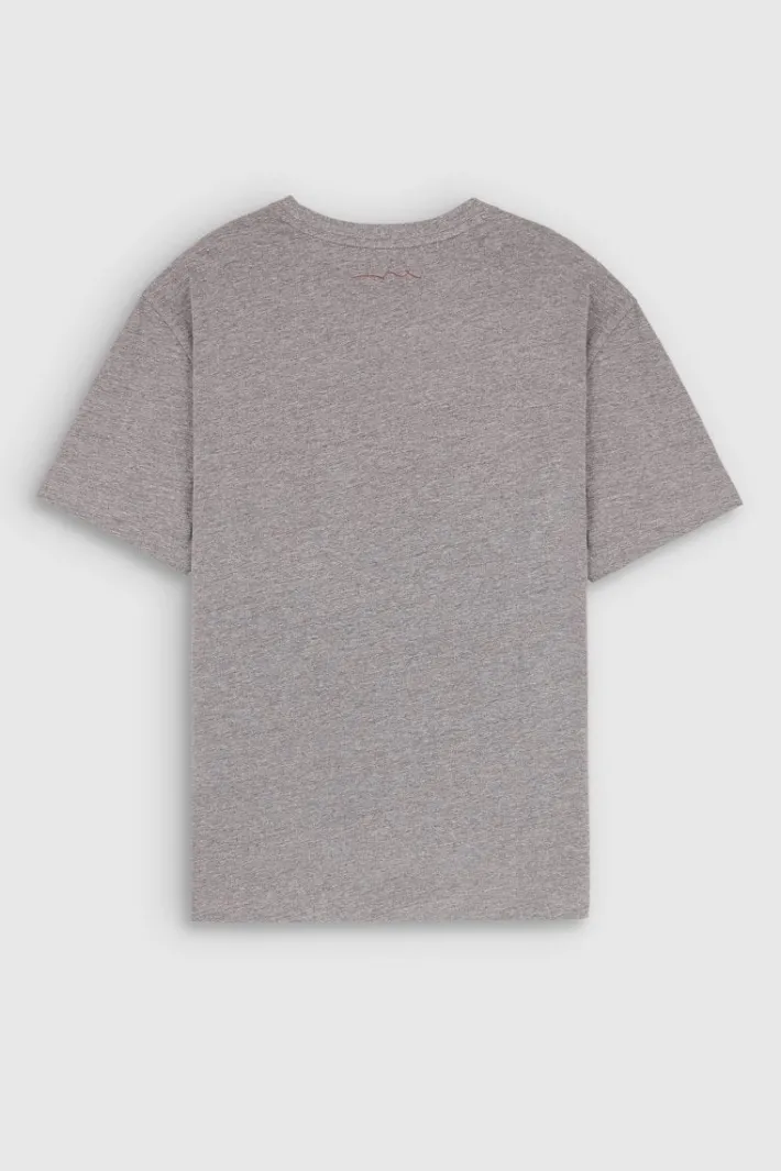Teddy Smith T-shirt T-CALVER MC GRIS CHINE MOYEN Cheap