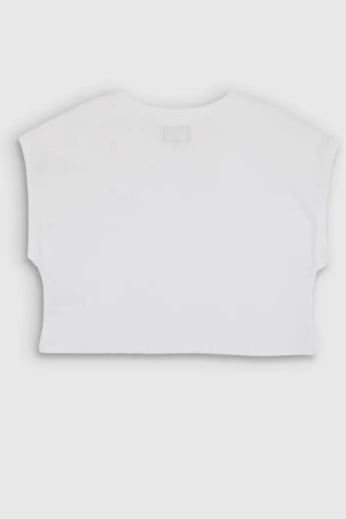 Teddy Smith T-shirt TEE OVER BLANC Fashion
