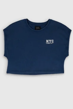Teddy Smith T-shirt TEE OVER BLUE INK BLUEINK Fashion