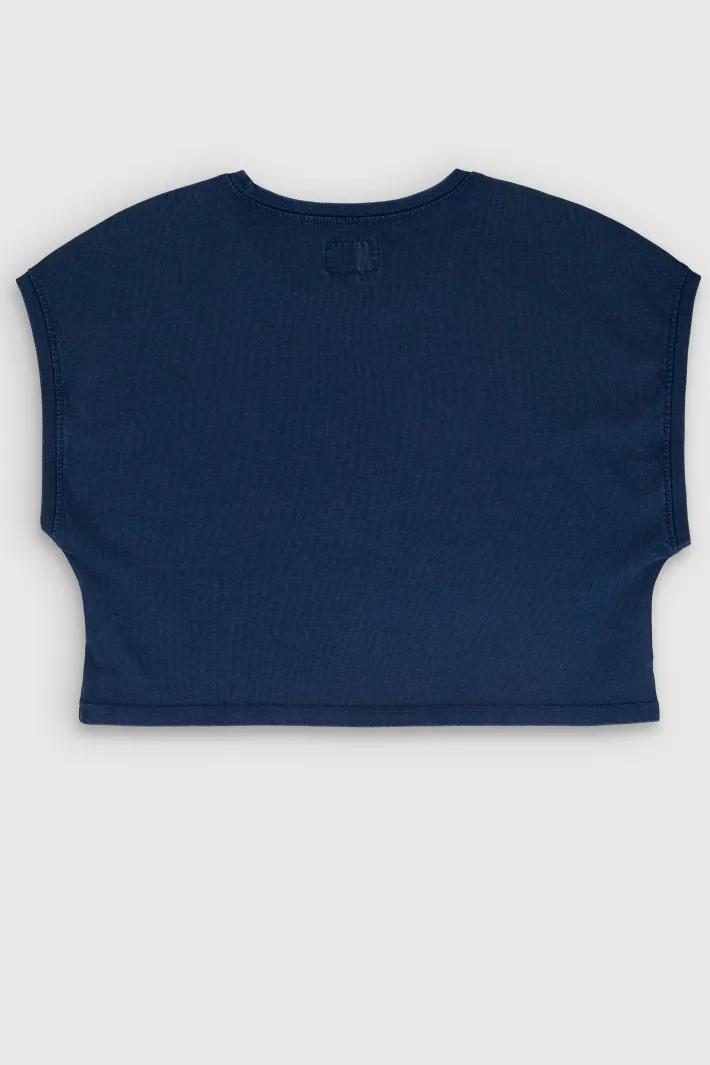 Teddy Smith T-shirt TEE OVER BLUE INK BLUEINK Fashion