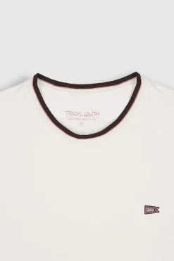 Teddy Smith T-shirt T-ELMER MC MIDDLE WHITE MIDDLEWHITE Best Sale