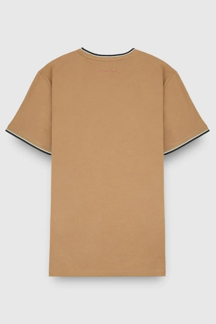 Teddy Smith T-shirt T-ELMER MC MOKA BEIGE MOKABEIGE Discount
