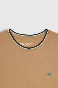 Teddy Smith T-shirt T-ELMER MC MOKA BEIGE MOKABEIGE Discount