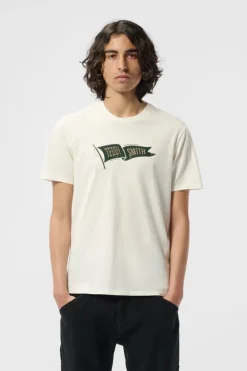 Teddy Smith T-shirt T-FLAG MC MIDDLE WHITE MIDDLEWHITE Cheap