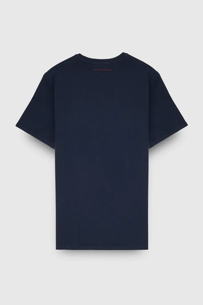 Teddy Smith T-shirt T-FLAG MC TOTAL NAVY TOTALNAVY Flash Sale