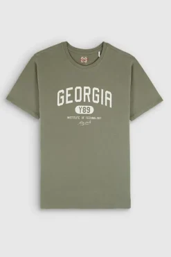 Teddy Smith T-shirt T-GEORGIA MC MILITARY KAKI Fashion