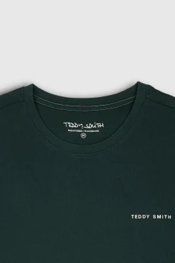 Teddy Smith T-shirt THE TEE 2 ML VERT SCARABE VERTSCARABE Outlet