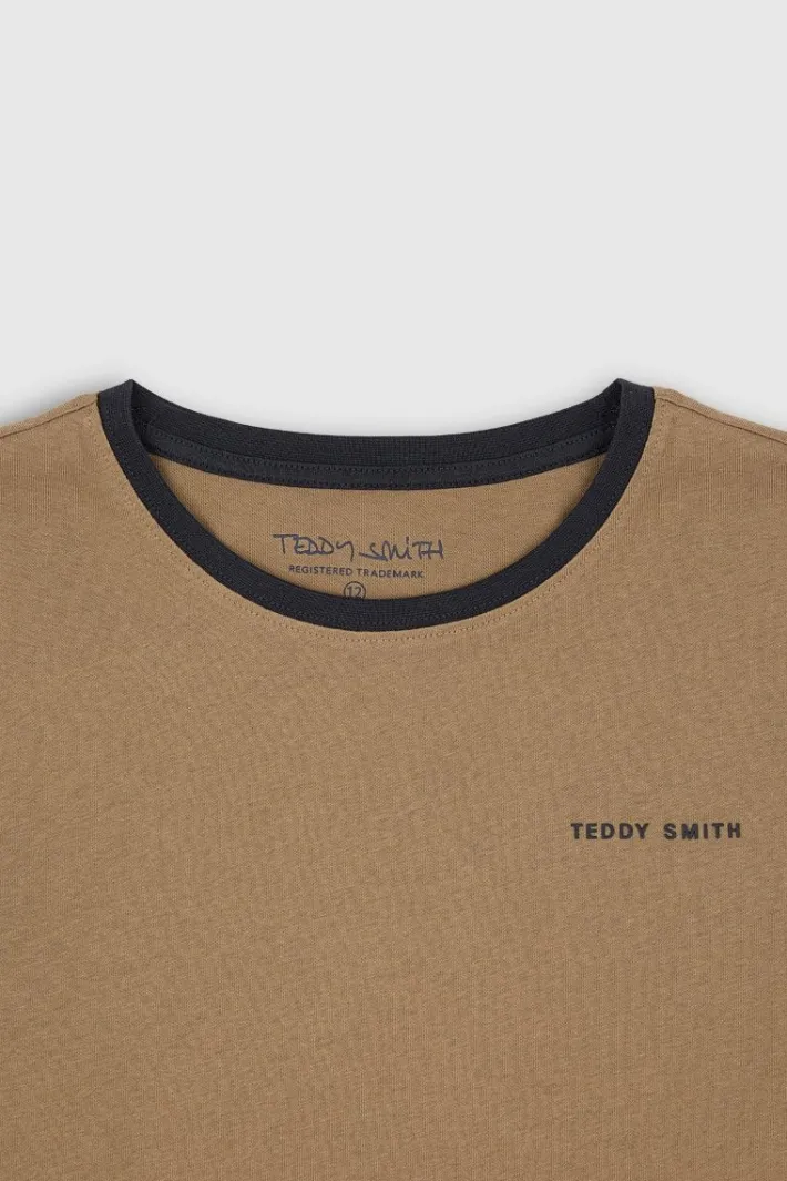 Teddy Smith T-shirt THE TEE 2 R MC JR CHATAIN Discount