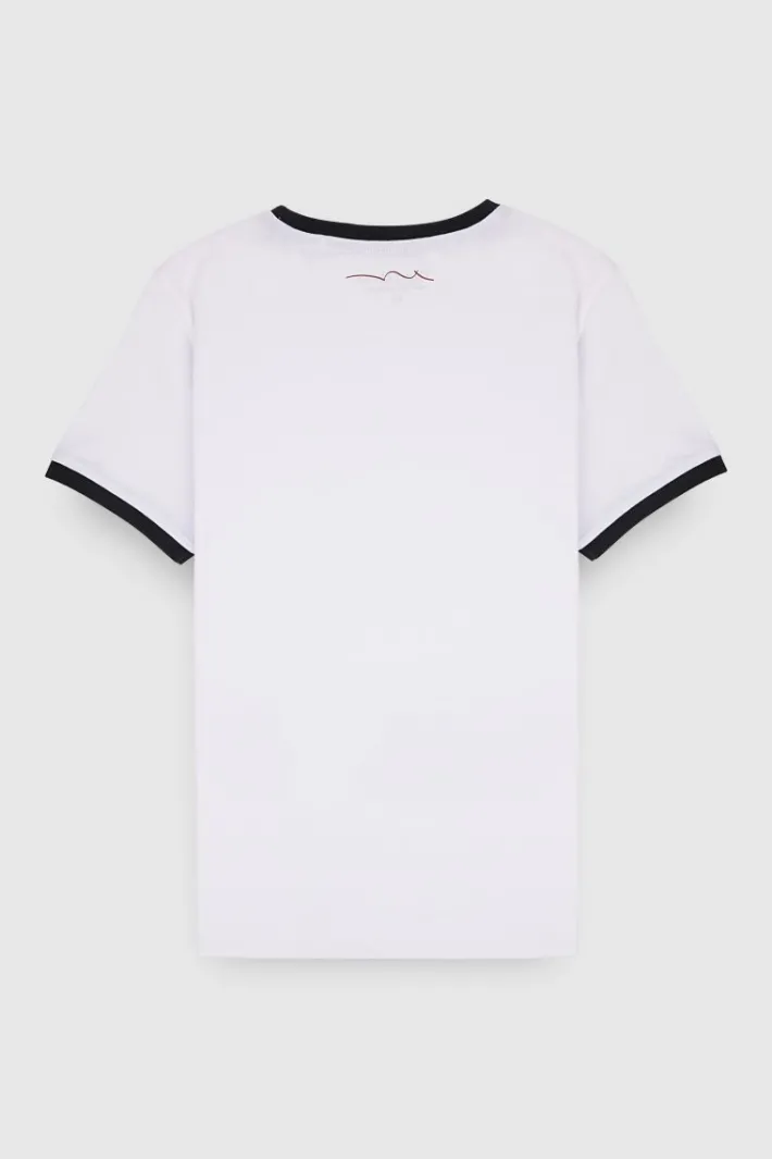 Teddy Smith T-shirt THE-TEE 2 R MC JR BLANC Outlet